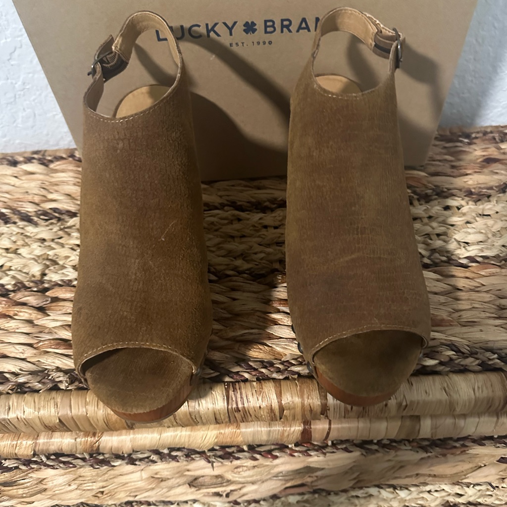 Lucky Brand Brown Mules